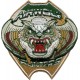 geborduurde emblemen en badges of patches weergeeft een levendig ontwerp 