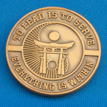 Single sided die struck/casting coin, without enamel color
