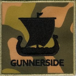 CAMOUFLAGE BACKGROUND EMBROIDERY BADGES, CUSTOM MADE