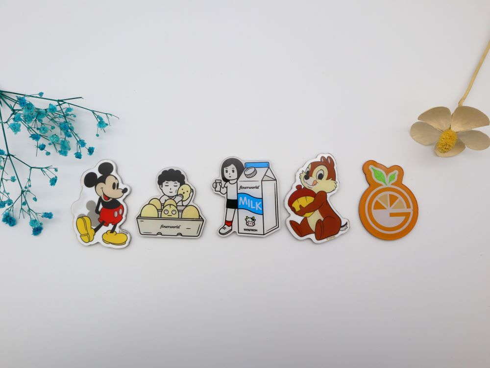 Acrylic fridge manget